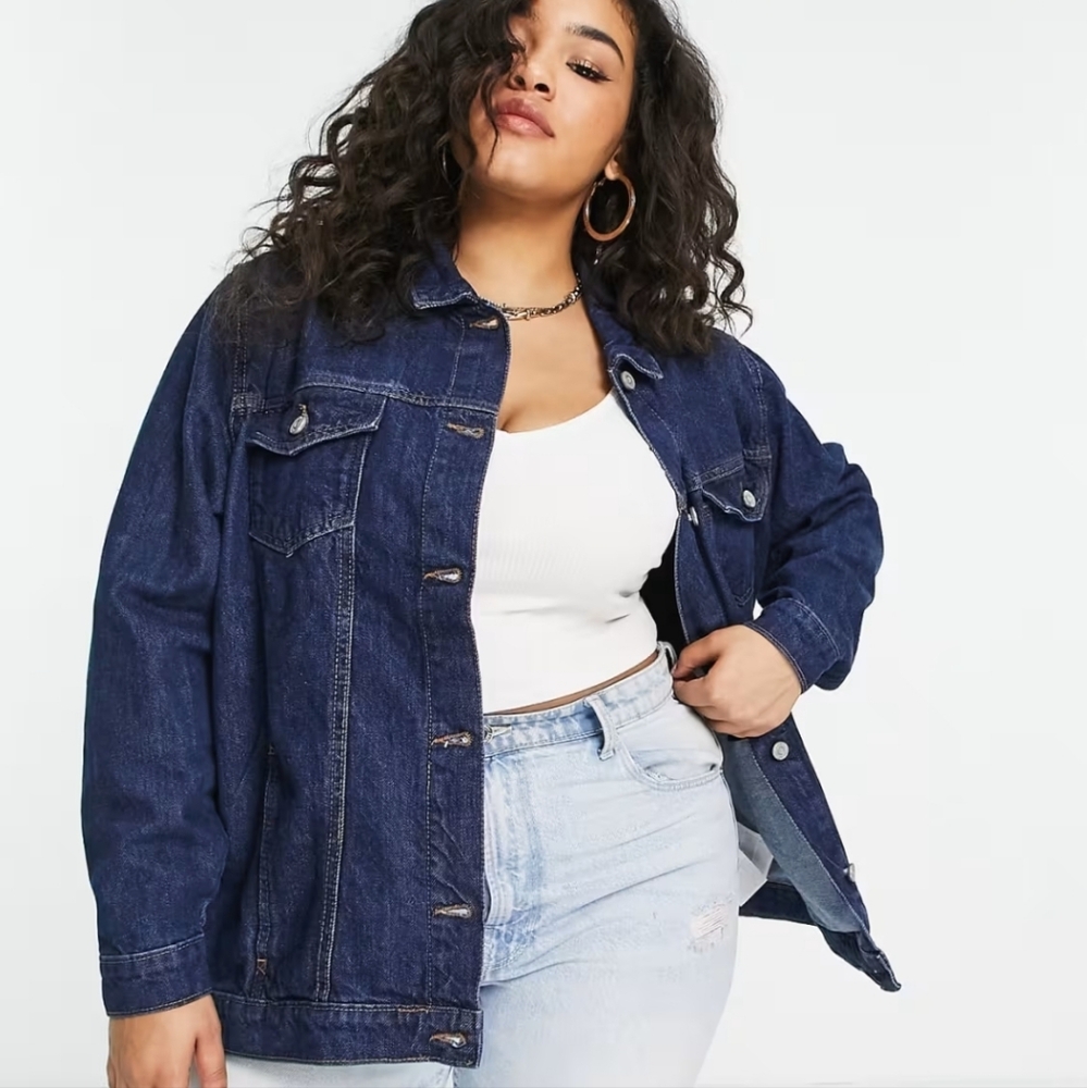 Brave Soul Plus fielding denim jacket
